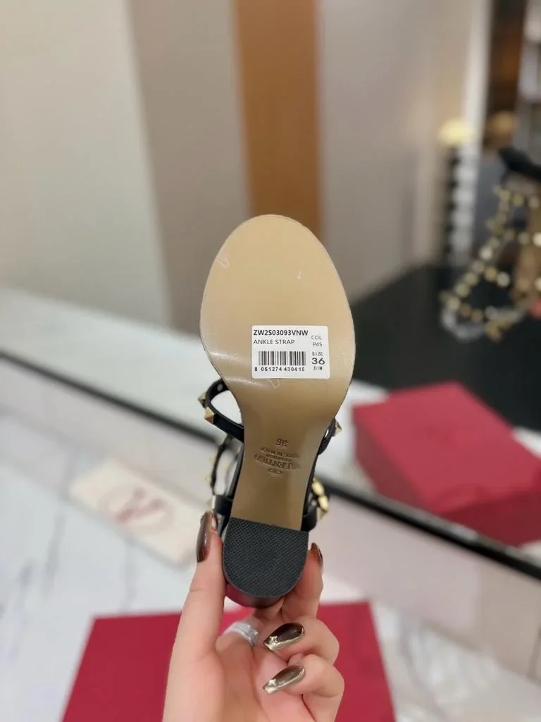 Valentino Rockstud block heel black product view 3