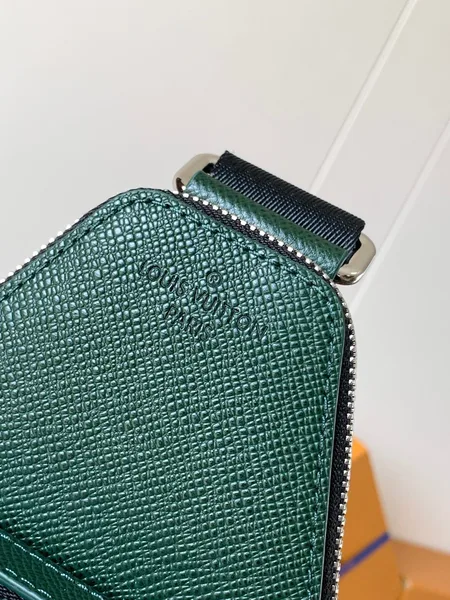 Louis Vuitton Avenue Slingbag 31 In Dark Green Taiga Leather Bag product view 5