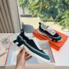 Hermès Women Navy Blue White Mesh Sneakers product view 5