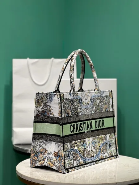 Dior Book Tote Women’s Handbag Embroidered Fabric Size 36 cm product view 7