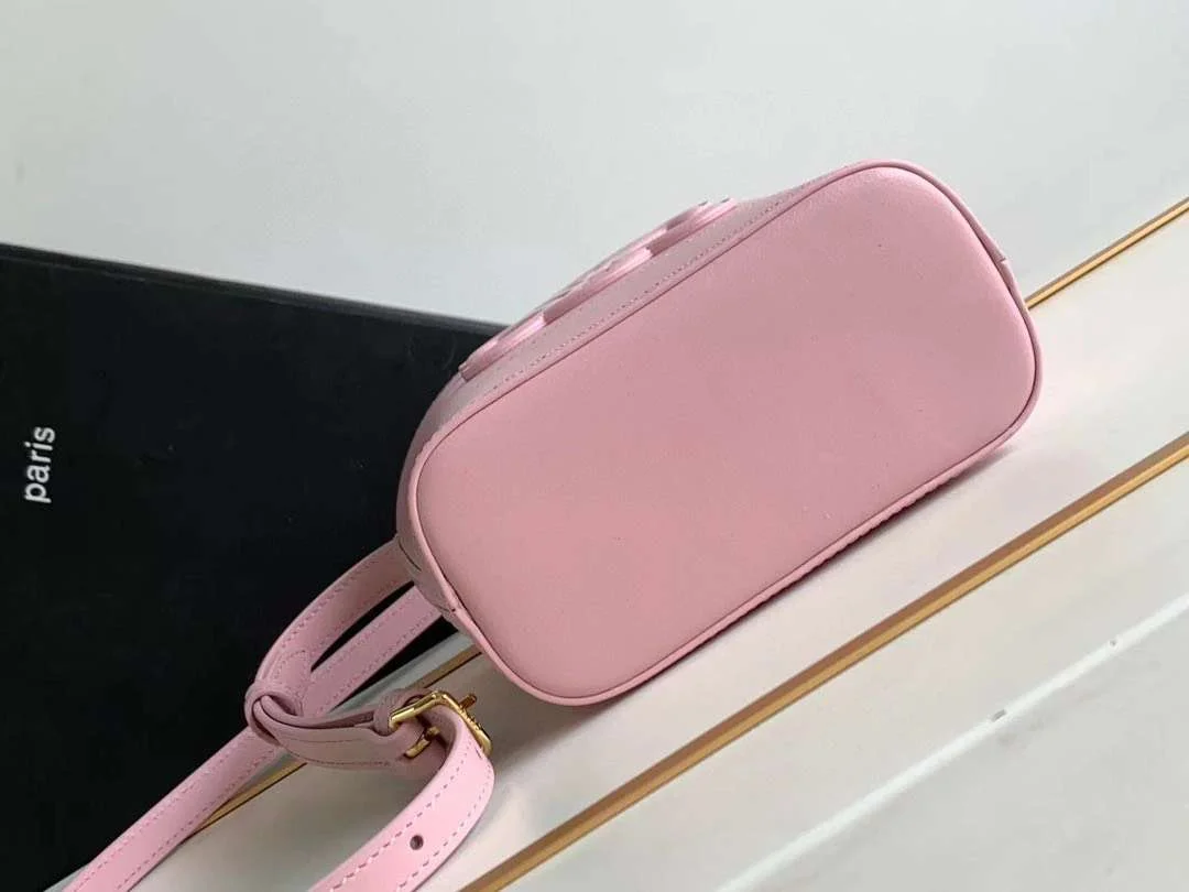 Celine Small Bucket Cuir Triomphe Mini Pink Bag 19.5x16x7cm product view 5