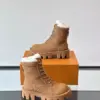 Louis Vuitton Men Tan Leather Fur-Lined Boots product view 4
