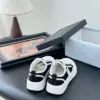 Chanel Women Black Canvas White Trim Sneakers product view 3