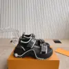 Louis Vuitton Women Black Synthetic Monogram Strap Sandals product view 5