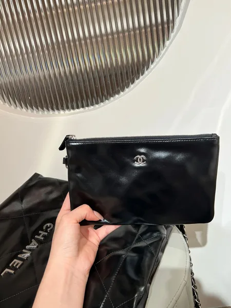 Chanel 22 Small Black Silver Hardware Bag product view 3