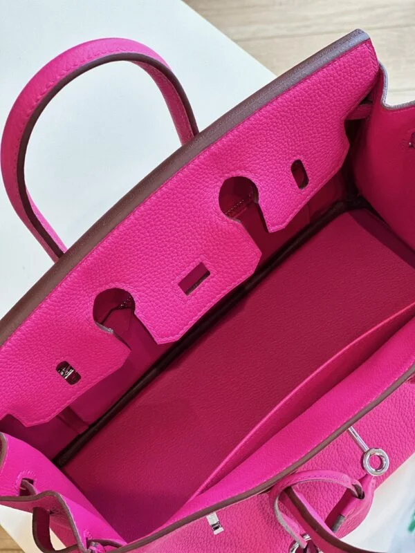 Hermès Birkin 25 Pink Togo leather Palladium Hardware Bag product view 5