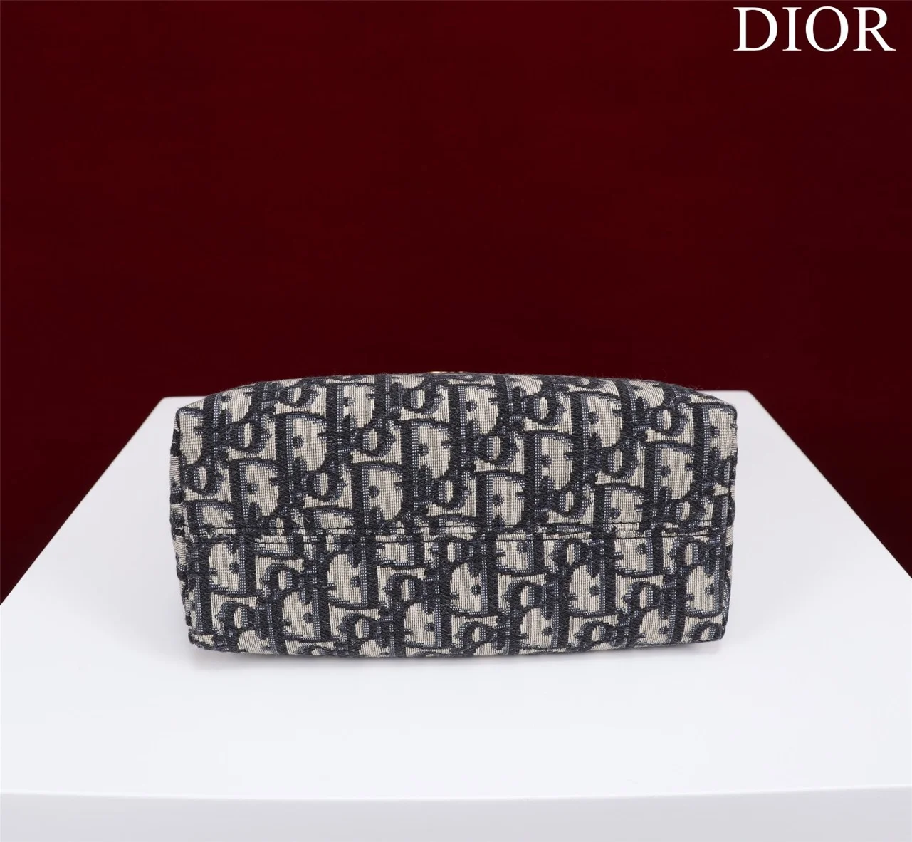 Dior Plaid Women’s Handbag, Glossy Leather, 20 cm product view 6