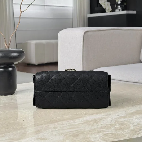 Chanel 25 Mini Black Gold hardware Bag product view 3