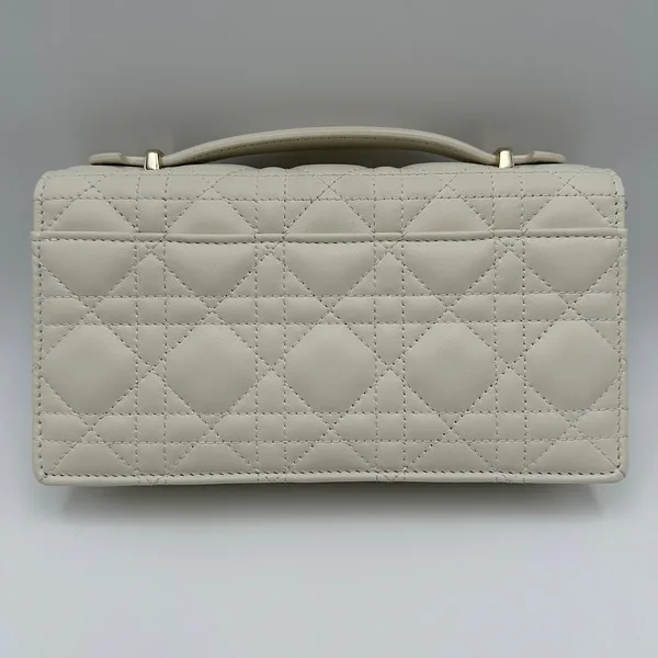 Dior My Dior Mini Bag in latte Cannage lambskin product view 3