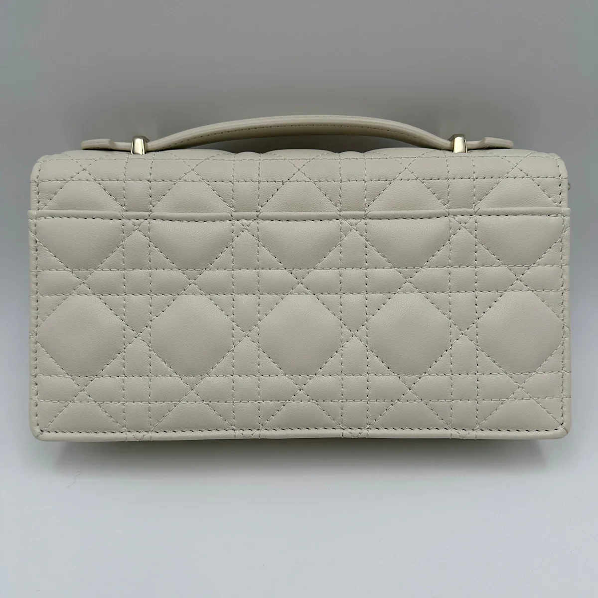 Dior My Dior Mini Bag in latte Cannage lambskin product view 3