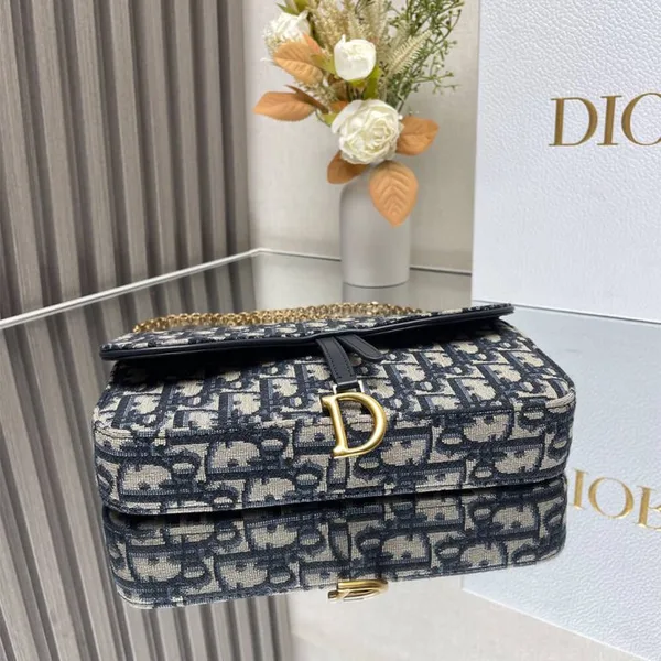 Dior Medium Saddle Pouch with Chain product view 4