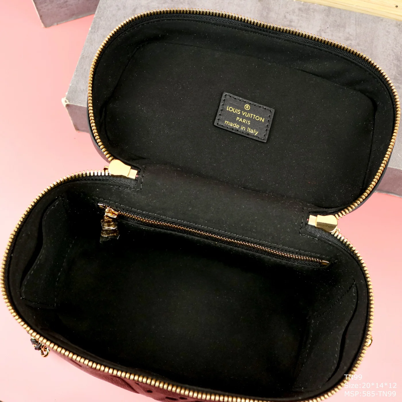 Louis Vuitton Clutch Black Box Handbag 19x13x10cm product view 3