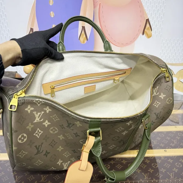 Louis Vuitton Keepall Bandoulière Khaki Green Monogram Bag product view 6