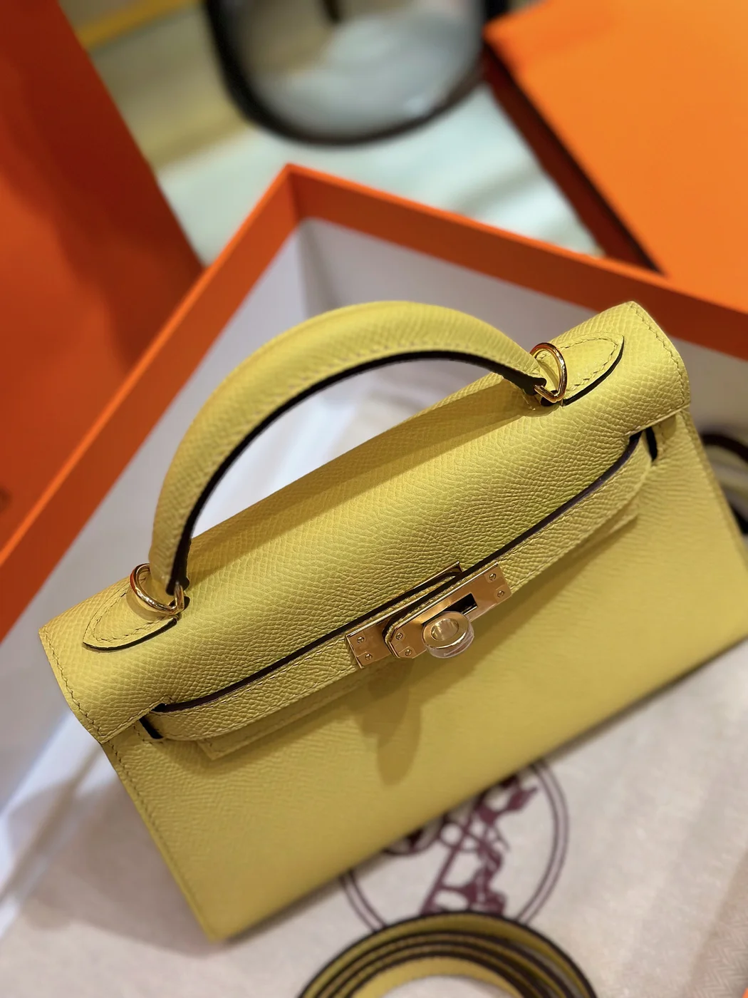 Hermès Mini Kelly 20 Yellow Gold Hardware Bag product view 6