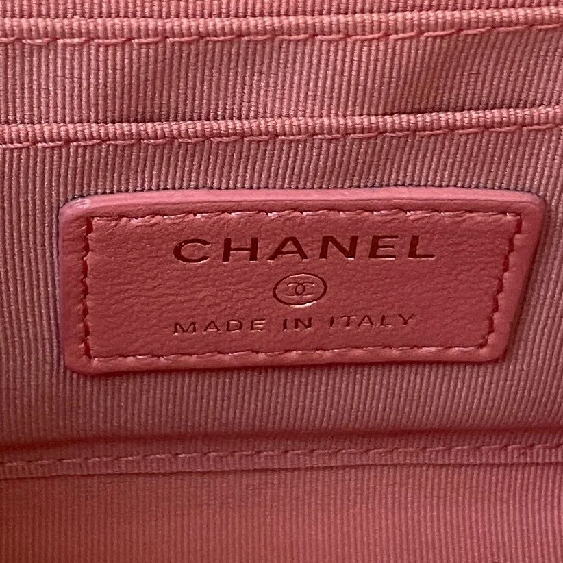 Chanel Woc Pink Handbags With Pearl Handle .5×14.5×5.5 cm product view 7