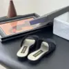 Chanel Women Black Mesh Slide Sandals product view 3