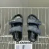 Louis Vuitton Women Blue Fabric Leather Sandals product view 2