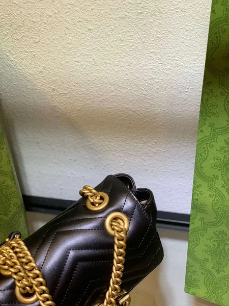 Gucci Marmont Women’s Handbag Black 20 cm product view 5