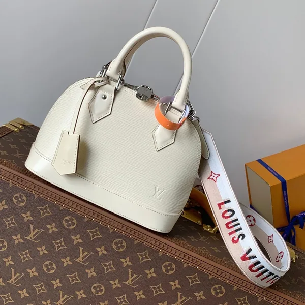 Louis Vuitton Alma BB Bag 23 In Beige Grain Cowhide product view 1