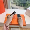 Hermès Women Beige Suede Mules product view 6
