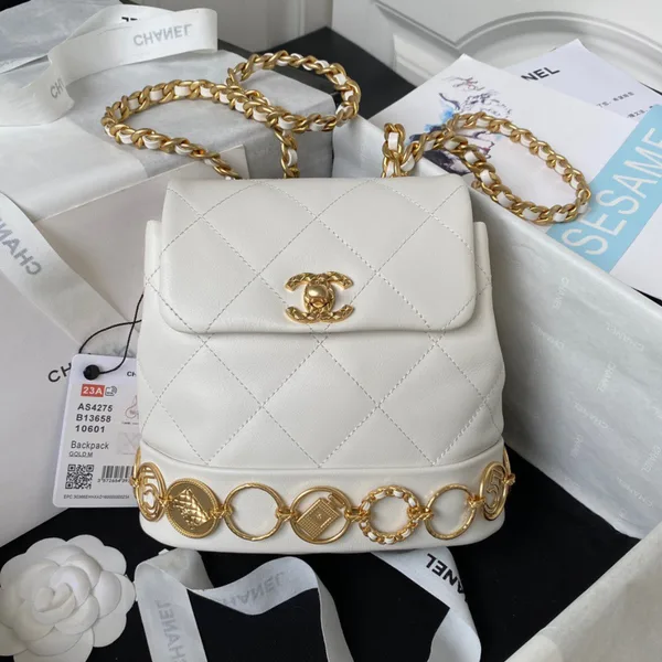Chanel Charm Mini Backpack Lock Handle Plated 18 cm product view 1