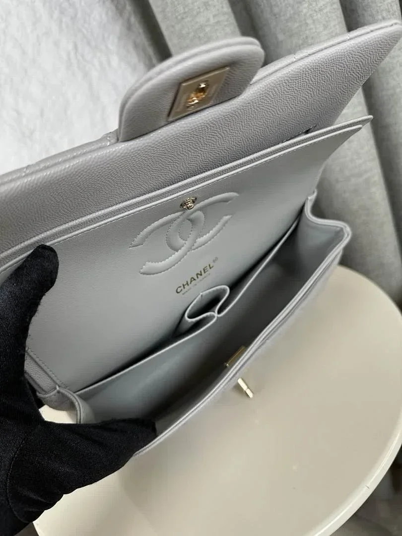 Chanel Classic Flap 25 Medium Grey Bag product view 3