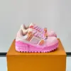 Louis Vuitton Men Pink Synthetic Leather Sneakers product view 1