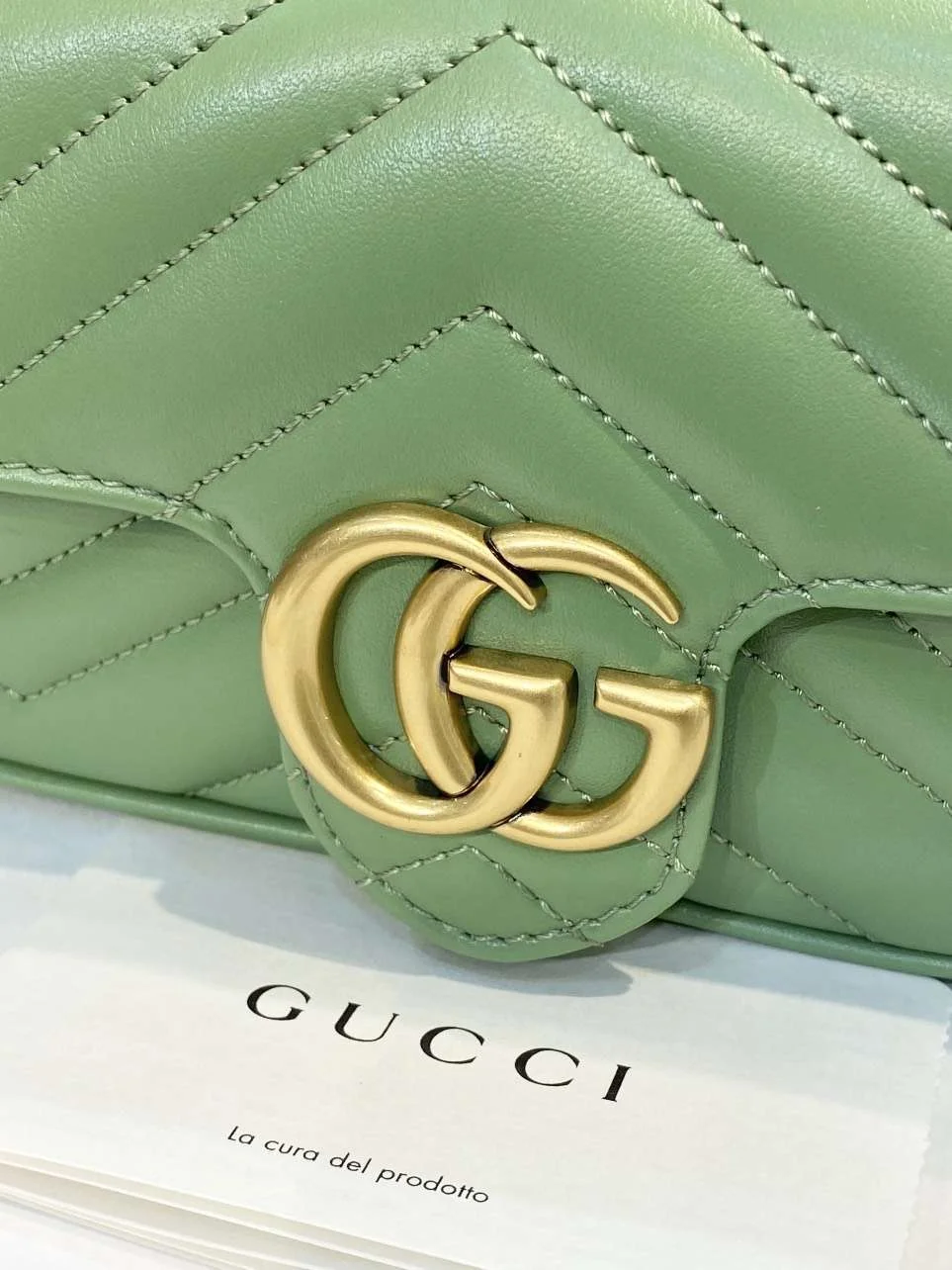Gucci Marmont Women’s Handbag Avocado Color 22 cm product view 4