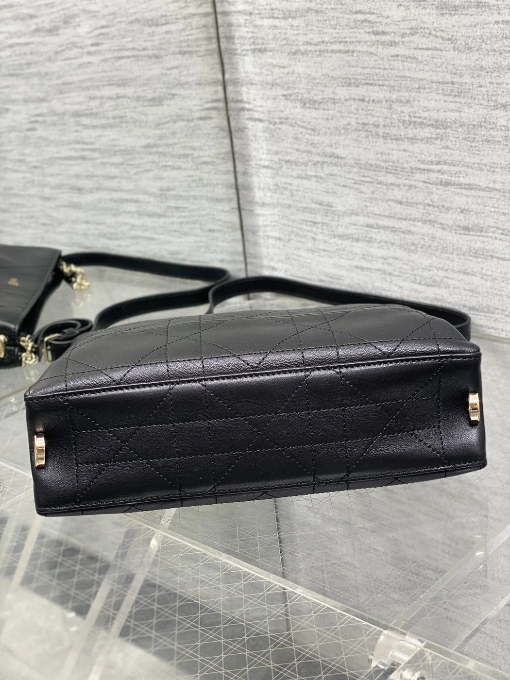 Dior Trianon bag in Black Gold Hardware product view 4