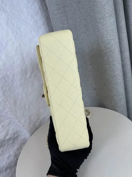 Chanel Classic Flap Light Yellow Medium 25 Bag product view 2