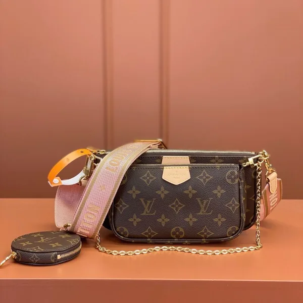 Louis Vuitton Multi Pochette Handle Monogram Handbags 24x16x6cm product photo