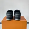 Louis Vuitton Men Black Fabric Leather Sneakers product view 5