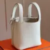 Hermès Picotin 18 White Togo Leather Silver Hardware Bag product view 6