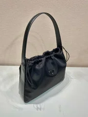 Prada Large Drawstring Bag 37 In Black Re-Nylon product view 3