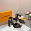 Louis Vuitton Women Brown Monogram Canvas Heels product view 1