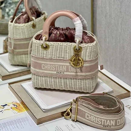 Dior Lady Wicker Bag (high-end grade)