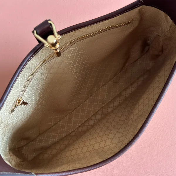 Gucci 25S Jackie Monogram 28 cm In Light Brown Canvas And Calfskin Bag product view 8