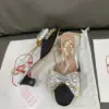 Valentino Women Black Silver Leather Bow Slingback Flats product view 6
