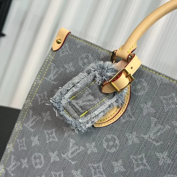 Louis Vuitton OnTheGo MM Tote Bag in Denim product view 3