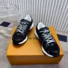 Louis Vuitton Women Black Mesh Leather Sneakers product view 1