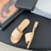 Chanel Women Beige Quilted Leather Slides product view 3