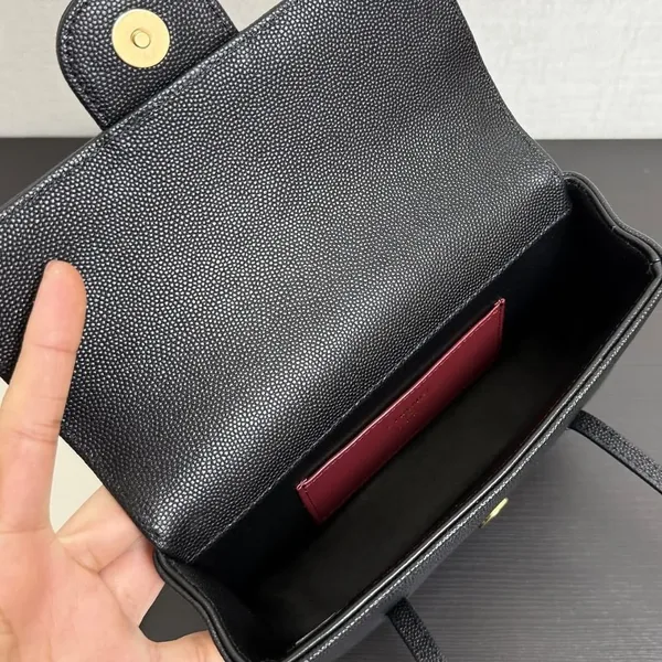 Chanel Preppy Coco Mini Flap Black Bag product view 6