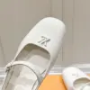 Louis Vuitton Women White Patent Leather Mary Jane Heels product view 2