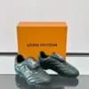 Louis Vuitton Men Black Leather Sneakers product view 5