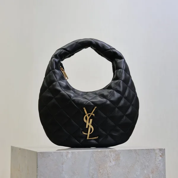 Saint Laurent Icarino 17 In Black Quilted Gold Hardware Bag product view 1