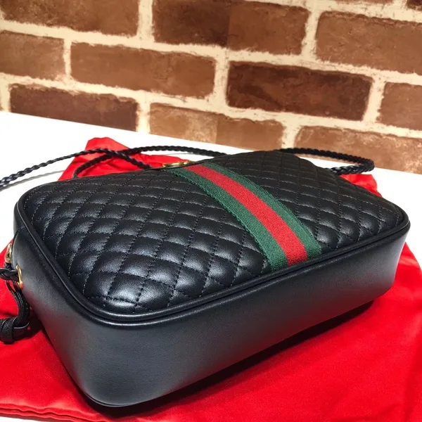 Gucci Black Mini Trapuntata Crossbody Bag Leather product view 7