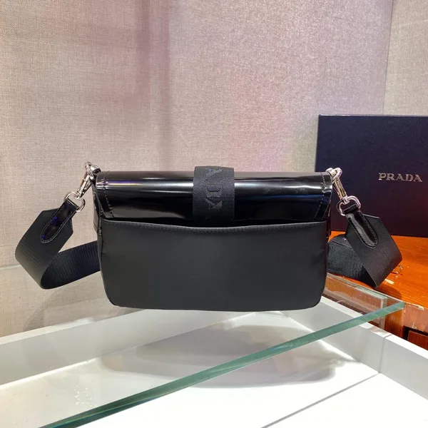 Prada Buckle Pocket Crossbody Bag Spazzolato Leather product view 4