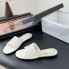 Chanel Women White Lace Mesh Slides product view 2