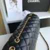 Chanel Woman’s Handbags Black Mix Yellow Leather 25 cm product view 5