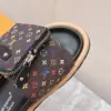 Louis Vuitton Women Black Multicolor Canvas Comfort Mules product view 2